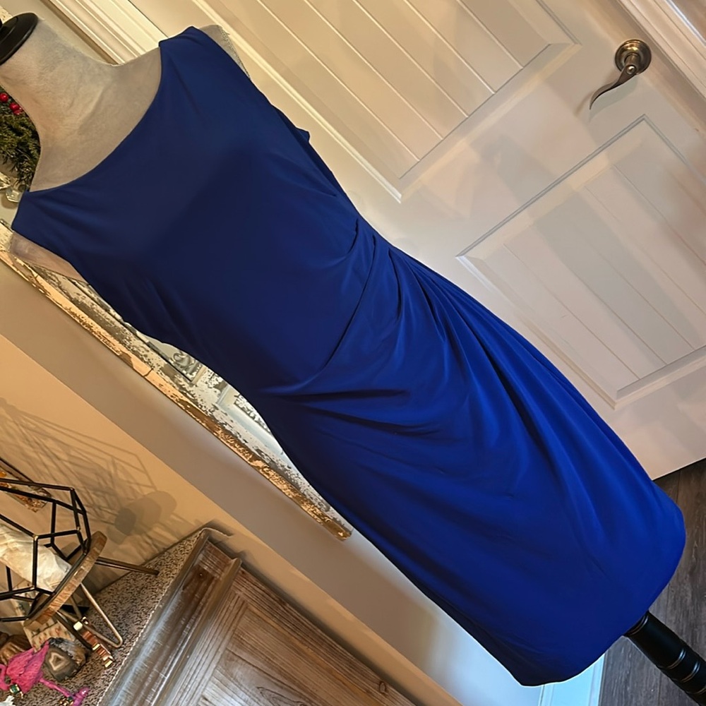 Anne Klein Dress - Size 8 - Royal Blue - Like New - No flaws